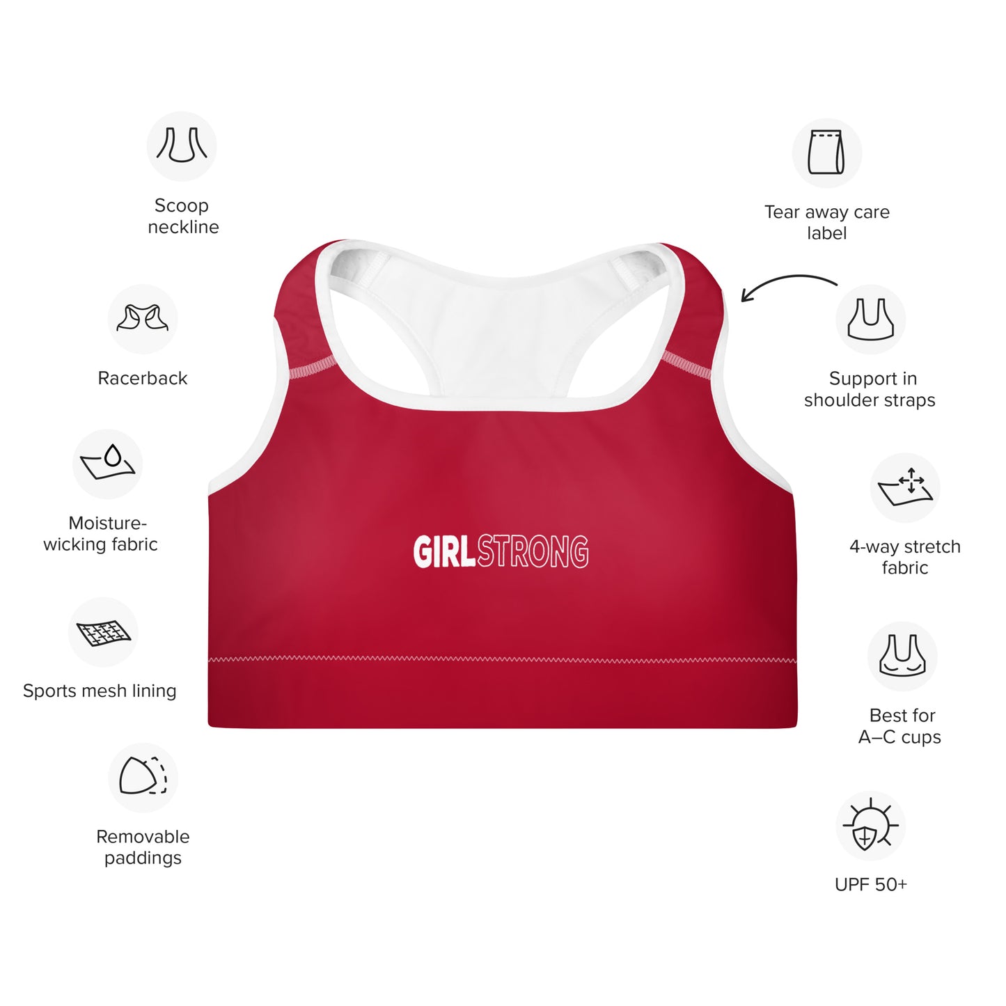 ELEVATED ESSENTIALS, THE PERFECT PADDED SPORTS BRA ALABAMA