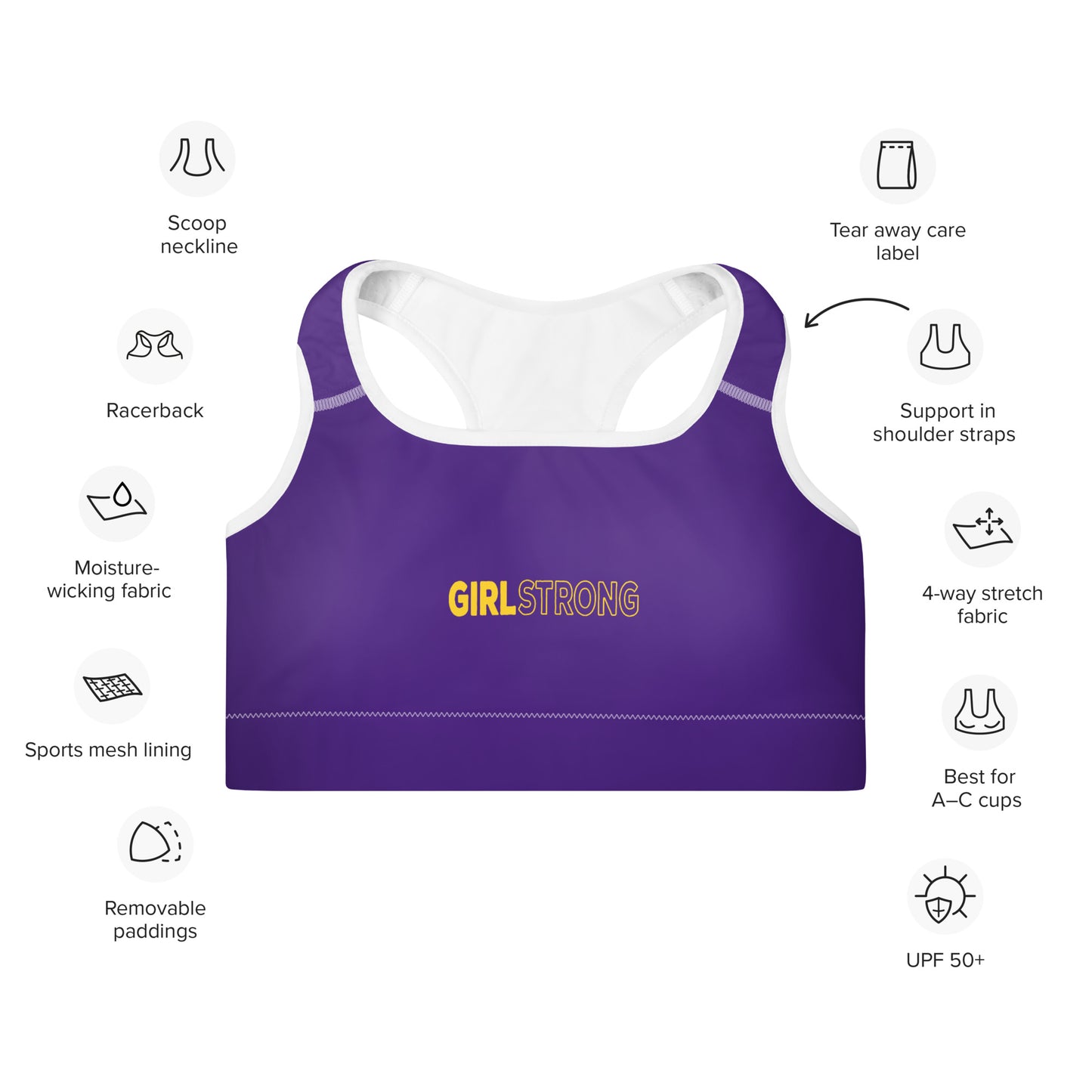 ELEVATED ESSENTIALS, THE PERFECT PADDED SPORTS BRA LOUISIANA