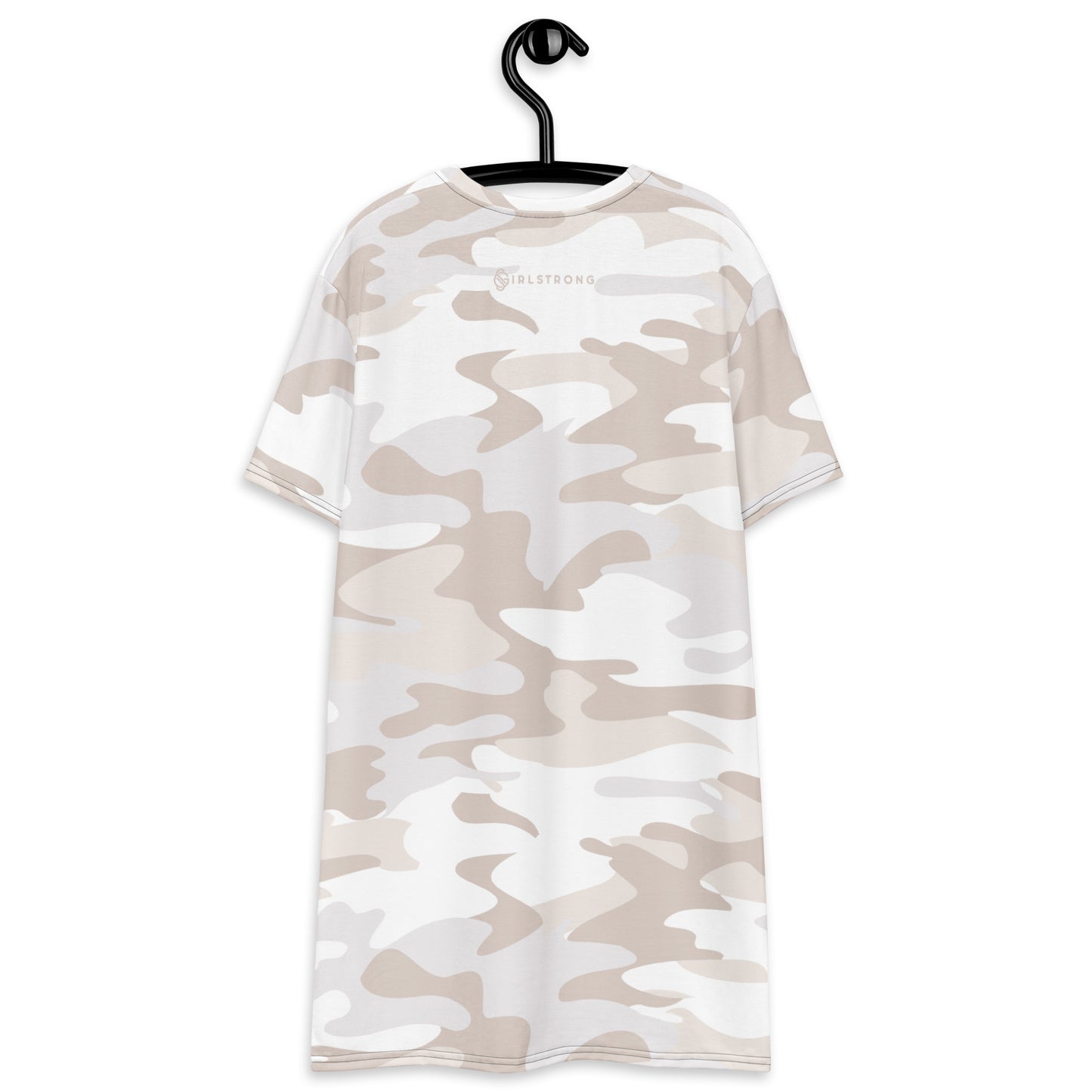 GIRLSTRONG SPORT T-SHIRT DRESS WHITE CAMO