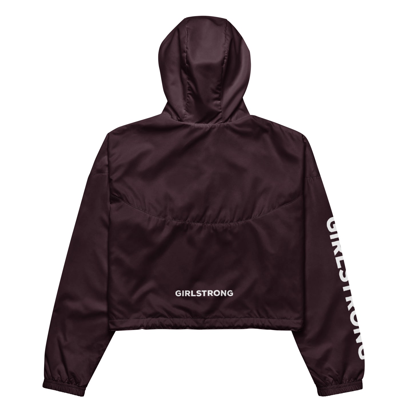 GIRLFRIEND PULLOVER CROP WINDBREAKER GARNET GIRLSTRONG