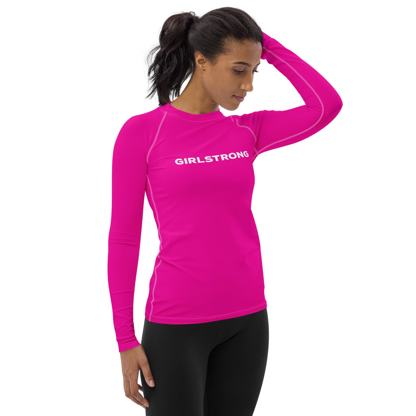 UPF 50 LONG SLEEVES RASHGUARD POWER PINK