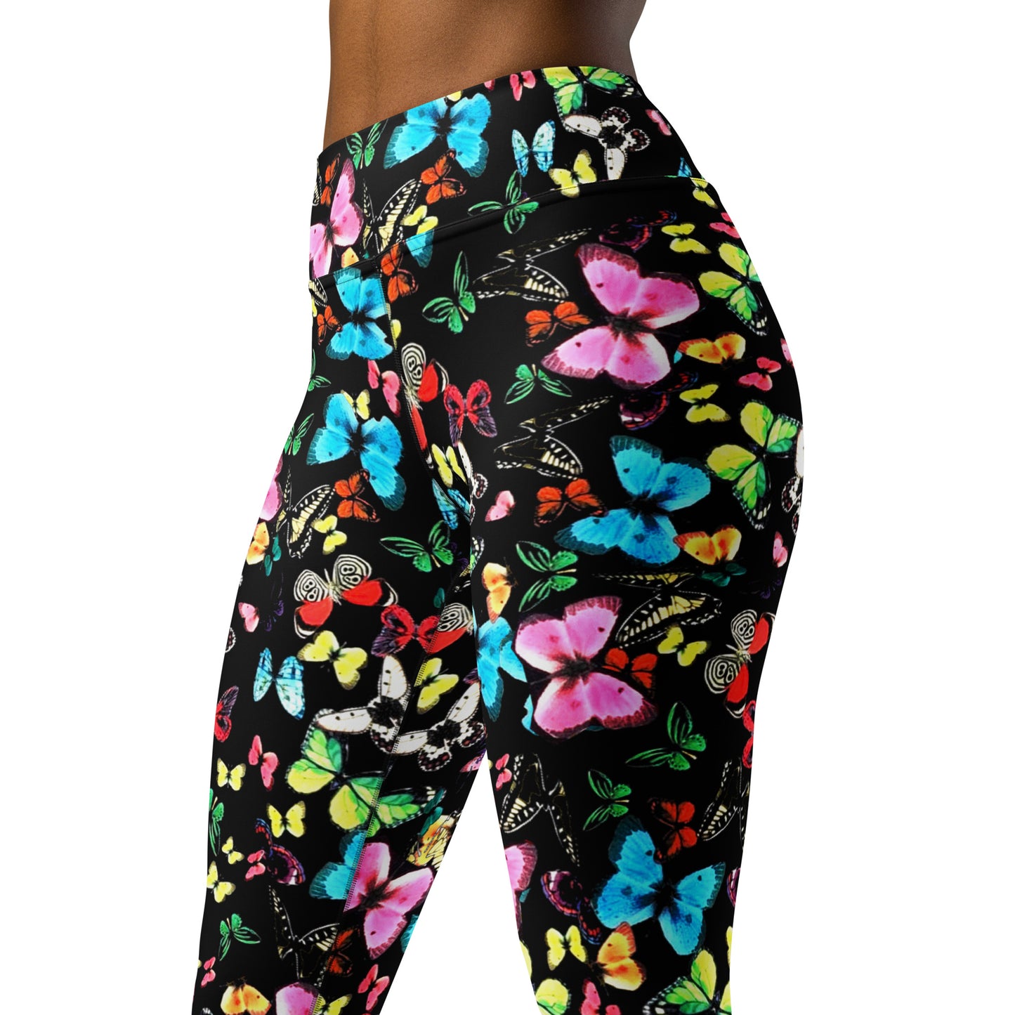 ELEVATED ESSENTIALS, BOOTY BOOSTING HIGH WAISTBAND LEGGING BUTTERFLY