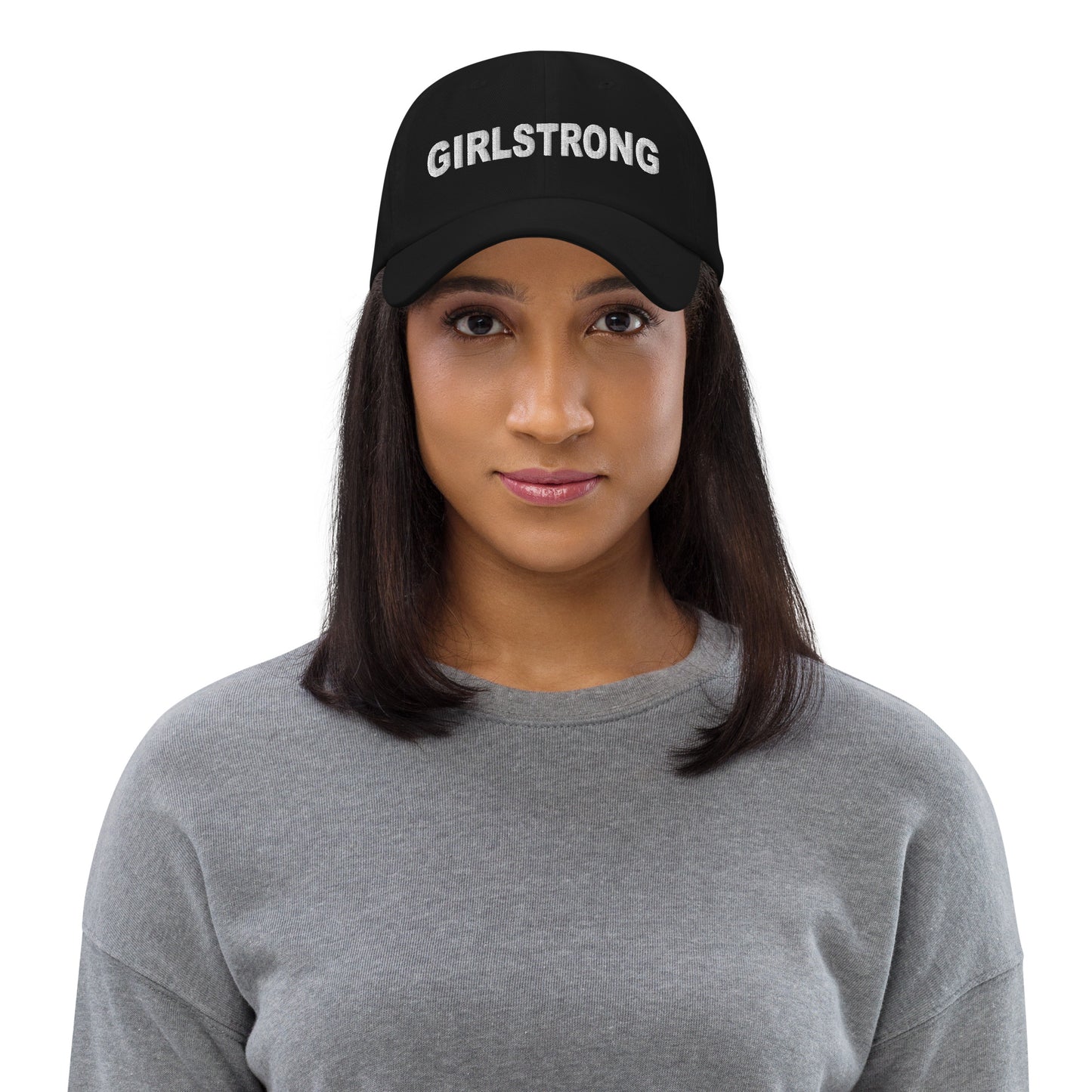 ELEVATED BASICS, BLACK BASEBALL CAP GIRLSTRONG AVAILABLE IN 12 COLORS