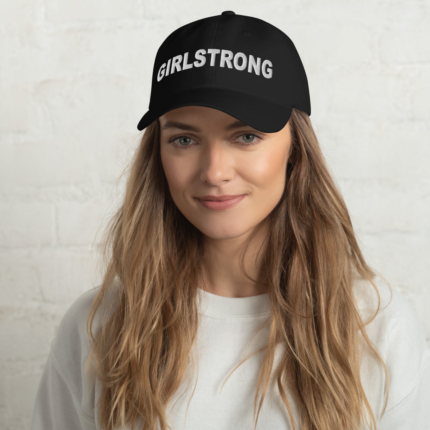 ELEVATED BASICS, BLACK BASEBALL CAP GIRLSTRONG AVAILABLE IN 12 COLORS