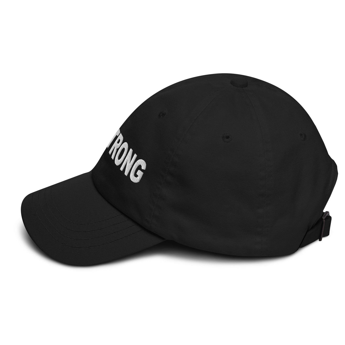 ELEVATED BASICS, BLACK BASEBALL CAP GIRLSTRONG AVAILABLE IN 12 COLORS