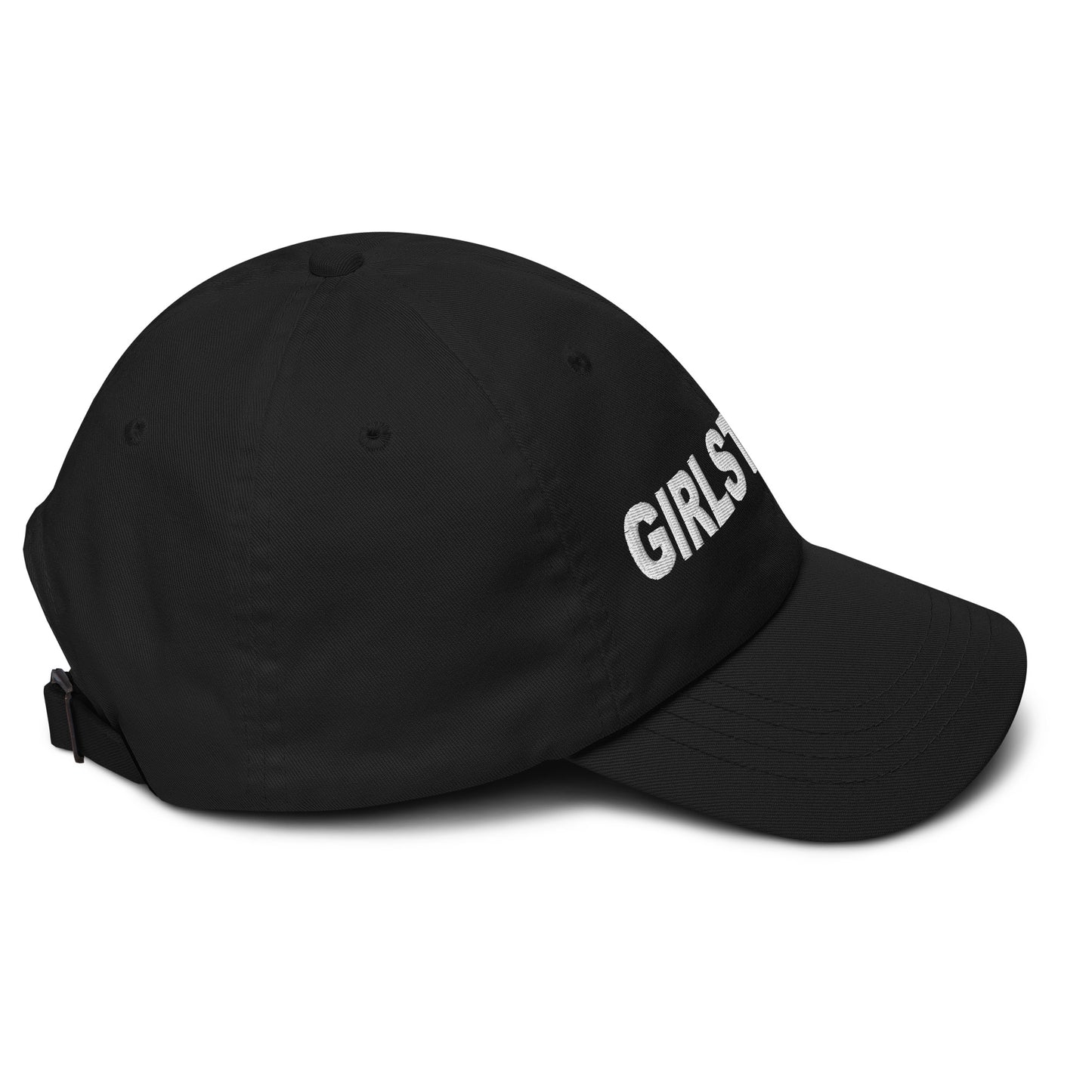 ELEVATED BASICS, BLACK BASEBALL CAP GIRLSTRONG AVAILABLE IN 12 COLORS