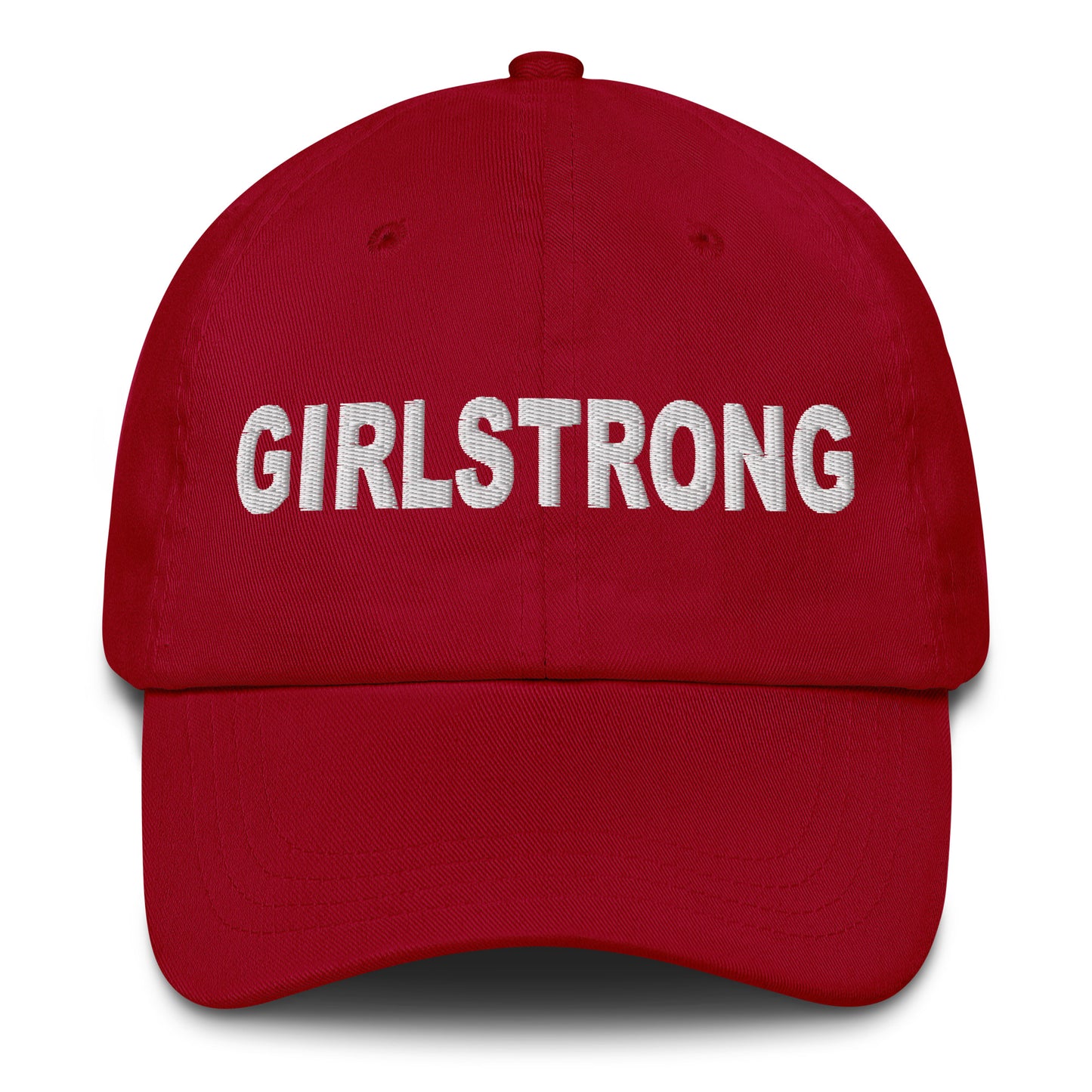 ELEVATED BASICS, BLACK BASEBALL CAP GIRLSTRONG AVAILABLE IN 12 COLORS