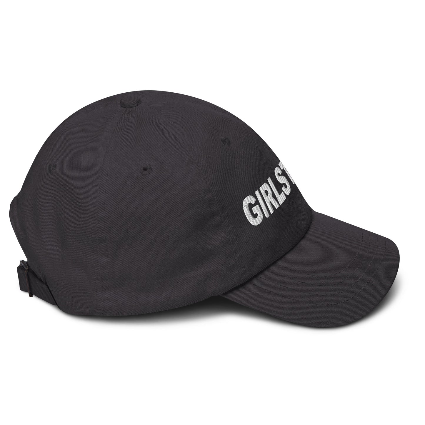 ELEVATED BASICS, BLACK BASEBALL CAP GIRLSTRONG AVAILABLE IN 12 COLORS
