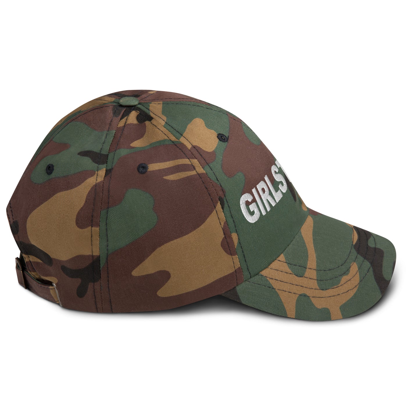 ELEVATED BASICS, BLACK BASEBALL CAP GIRLSTRONG AVAILABLE IN 12 COLORS