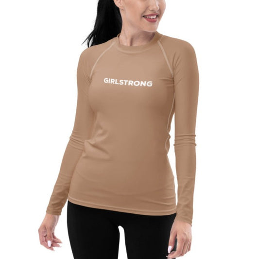 UPF 50 LONG SLEEVES RASHGUARD MOCHA