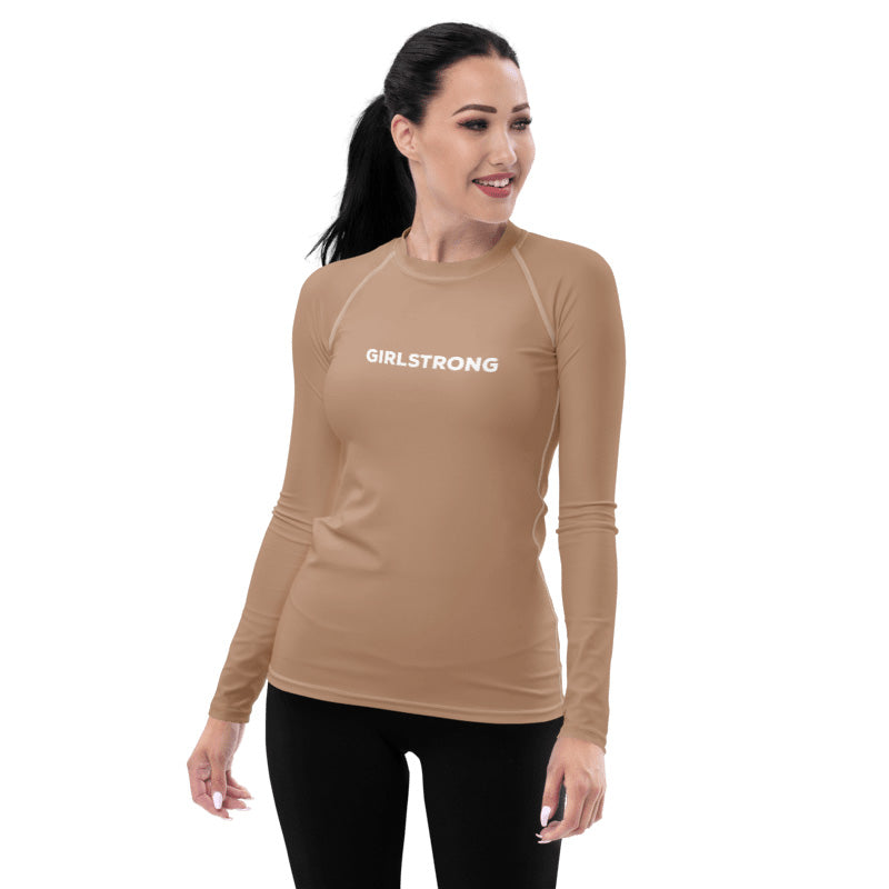 UPF 50 LONG SLEEVES RASHGUARD MOCHA