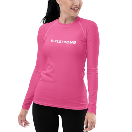 UPF 50 LONG SLEEVES RASHGUARD HOT PINK