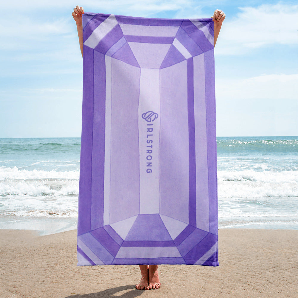 Beach Bling Towel – Amethyst Girlstrong
