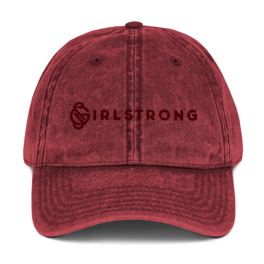 Vintage Cotton Twill Cap Girlstrong
