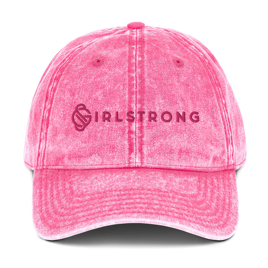 Vintage Cotton Twill Cap Girlstrong