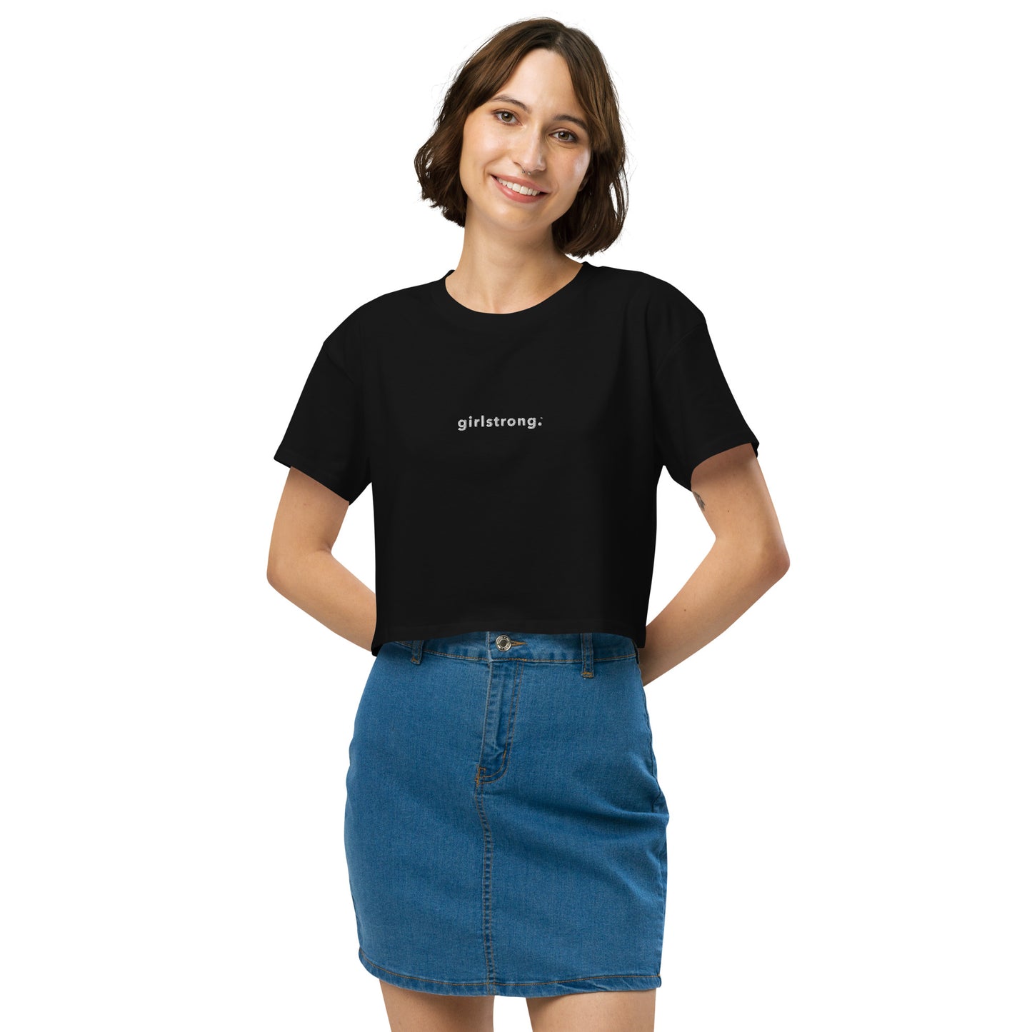 THE ESSENTIAL RELAXED FIT CROP TEE AVAILABLE IN 8 COLORS XS-XL
