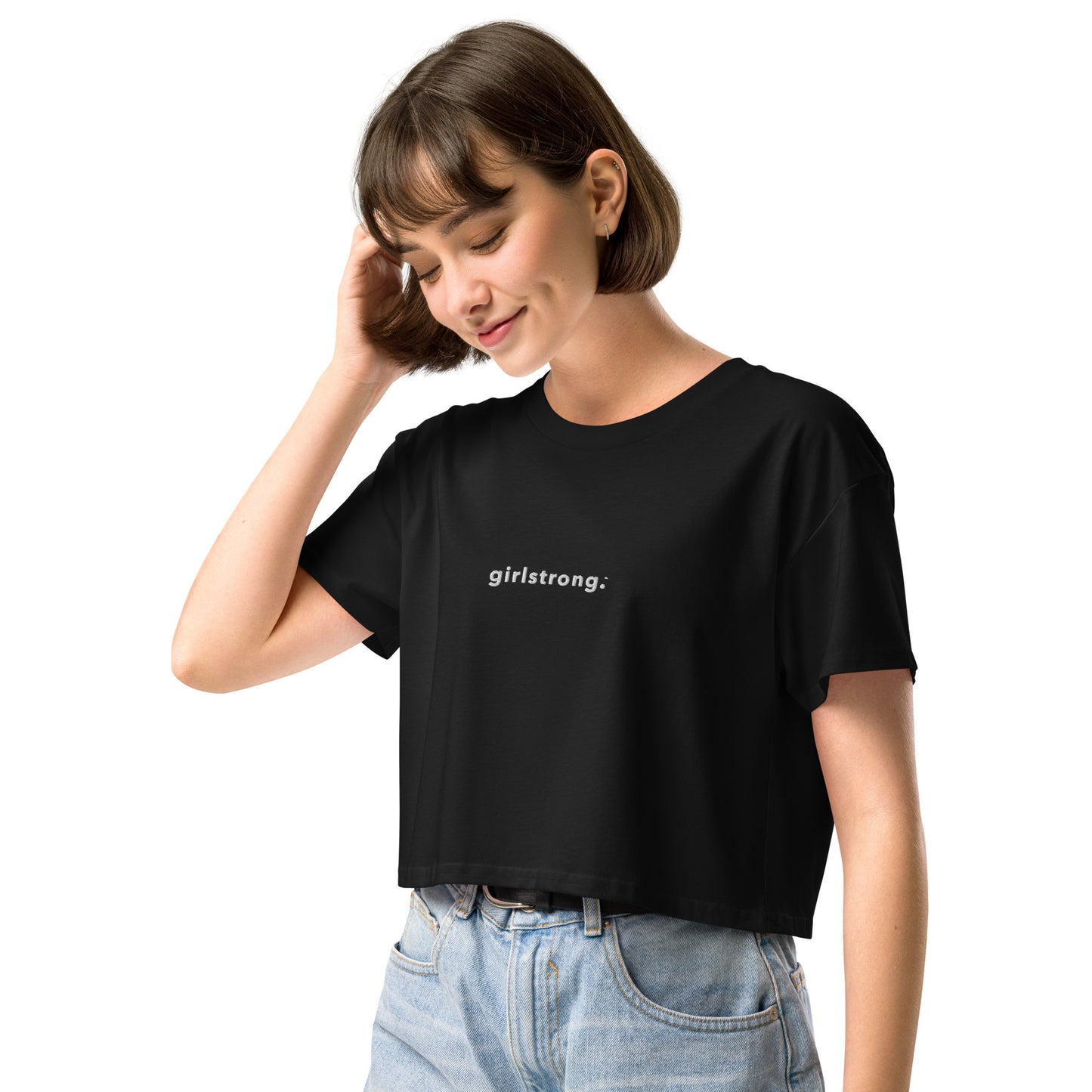 THE ESSENTIAL RELAXED FIT CROP TEE AVAILABLE IN 8 COLORS XS-XL