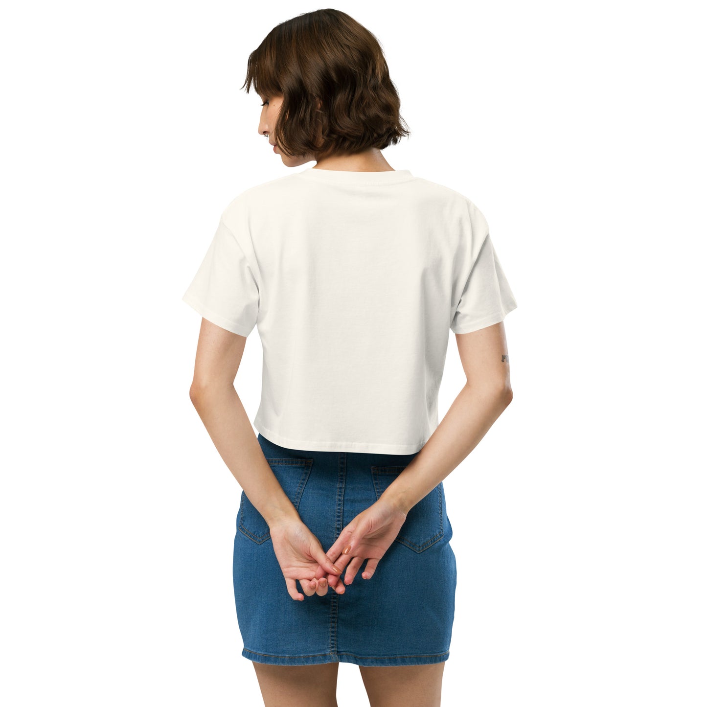 THE ESSENTIAL RELAXED FIT CROP TEE AVAILABLE IN 8 COLORS XS-XL