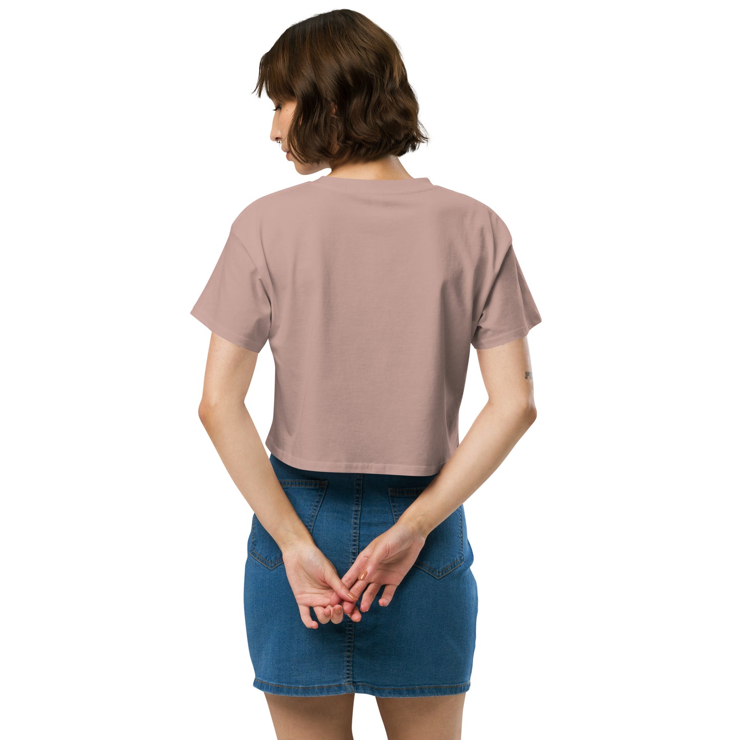 THE ESSENTIAL RELAXED FIT CROP TEE AVAILABLE IN 8 COLORS XS-XL