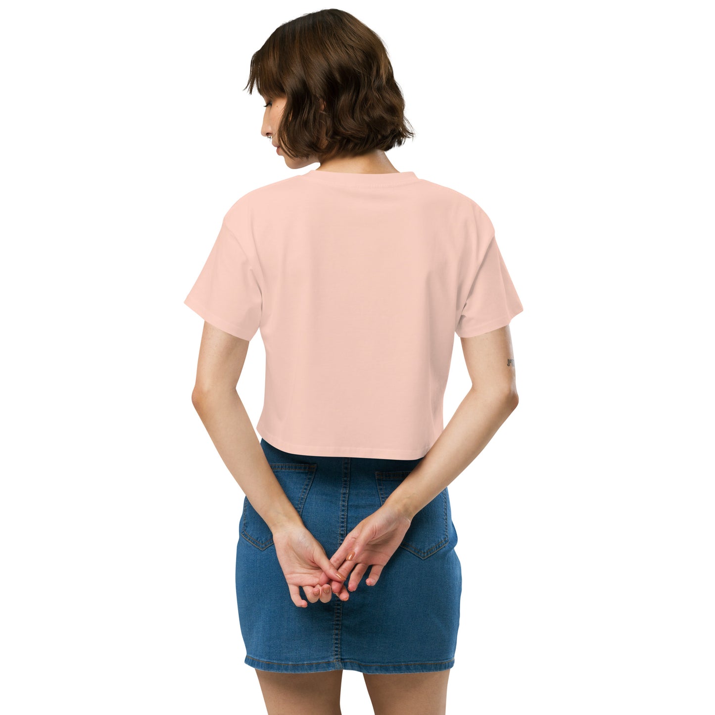 THE ESSENTIAL RELAXED FIT CROP TEE AVAILABLE IN 8 COLORS XS-XL