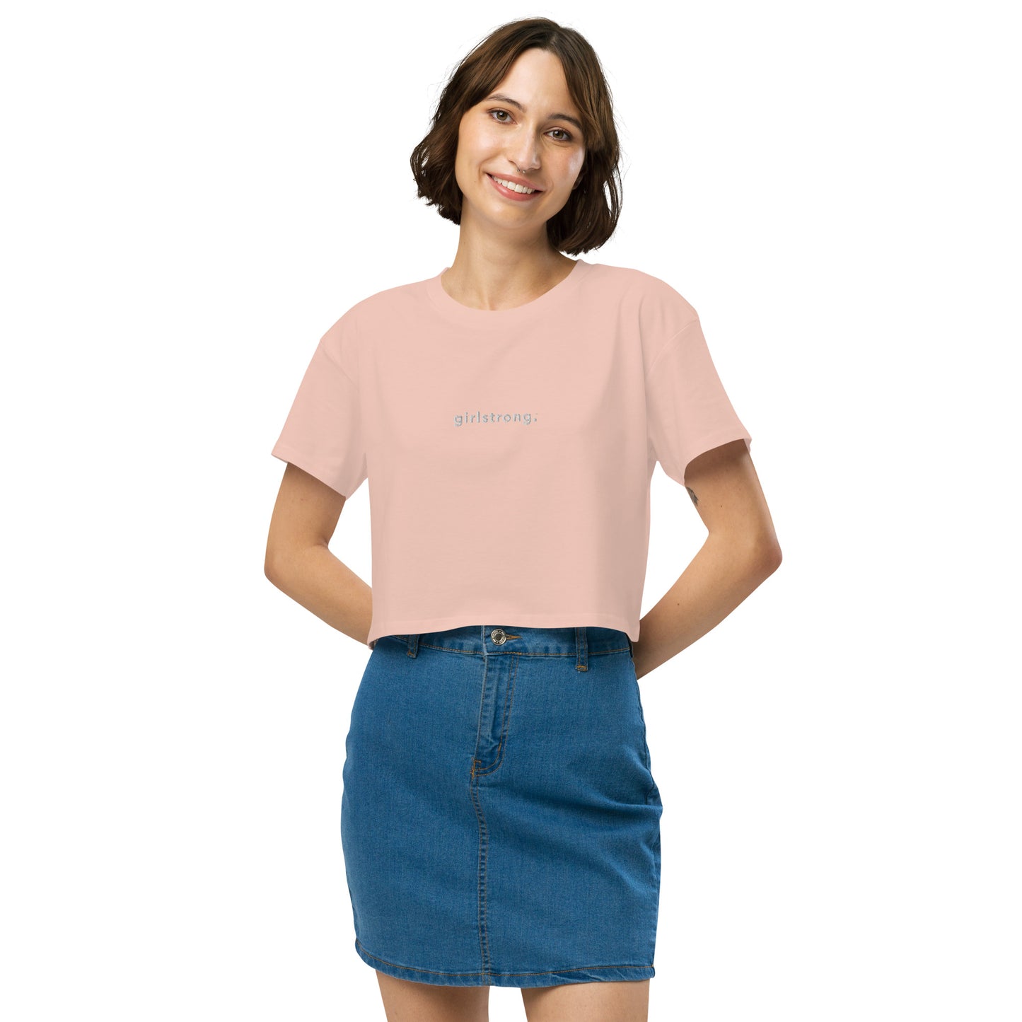 THE ESSENTIAL RELAXED FIT CROP TEE AVAILABLE IN 8 COLORS XS-XL