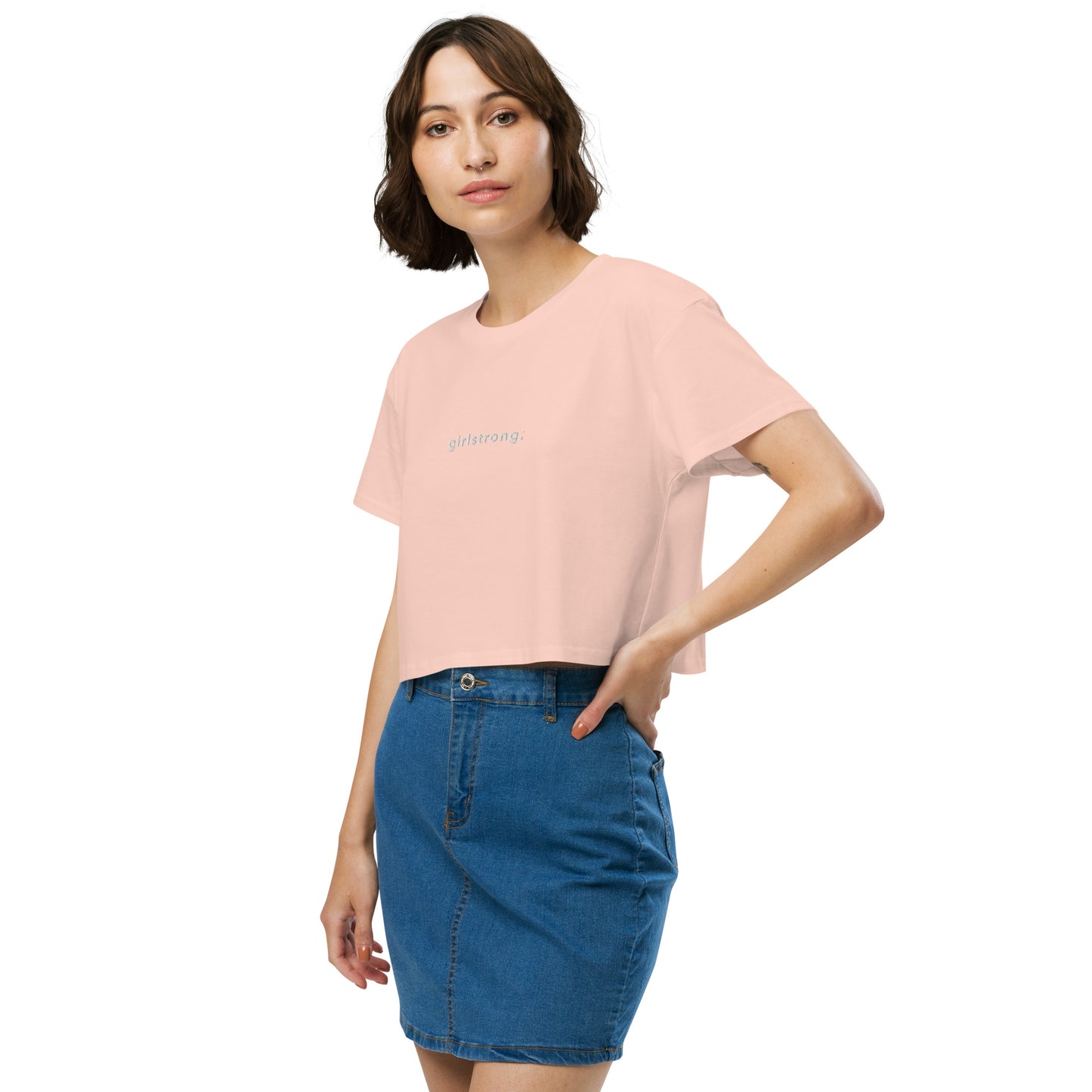 THE ESSENTIAL RELAXED FIT CROP TEE AVAILABLE IN 8 COLORS XS-XL