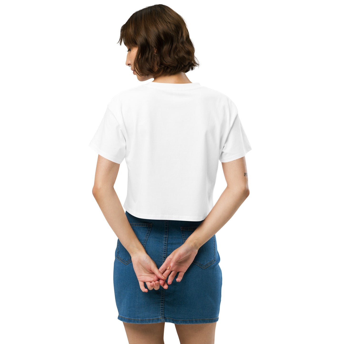 THE ESSENTIAL RELAXED FIT CROP TEE AVAILABLE IN 8 COLORS XS-XL