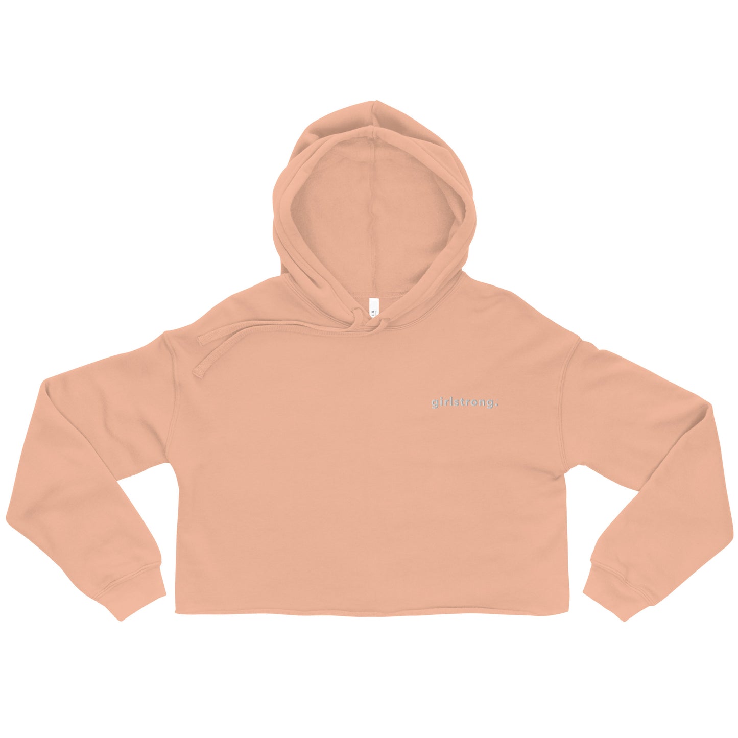 EVERYDAY GIRLSTRONG FLEECE CROPPED HOODIE - GIRLSTRONG BLACK
