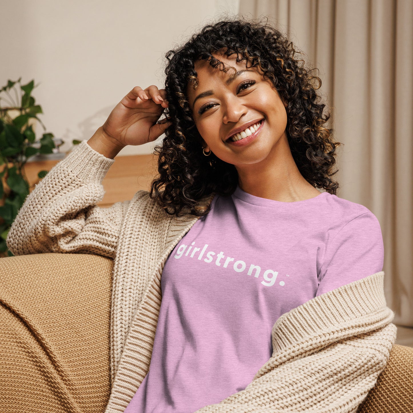 PERFECT FEMME FIT RELAXED TEE HEATHER PRISM LILAC