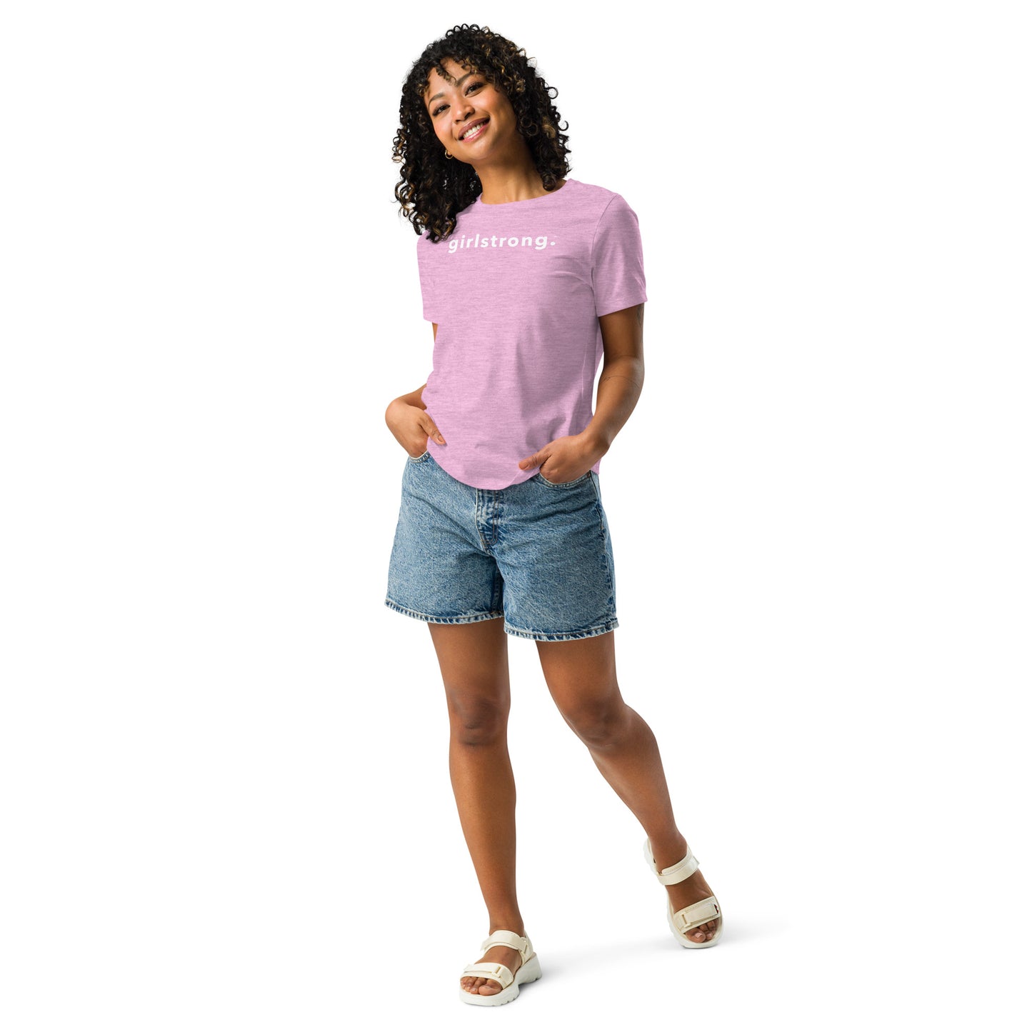 PERFECT FEMME FIT RELAXED TEE HEATHER PRISM LILAC