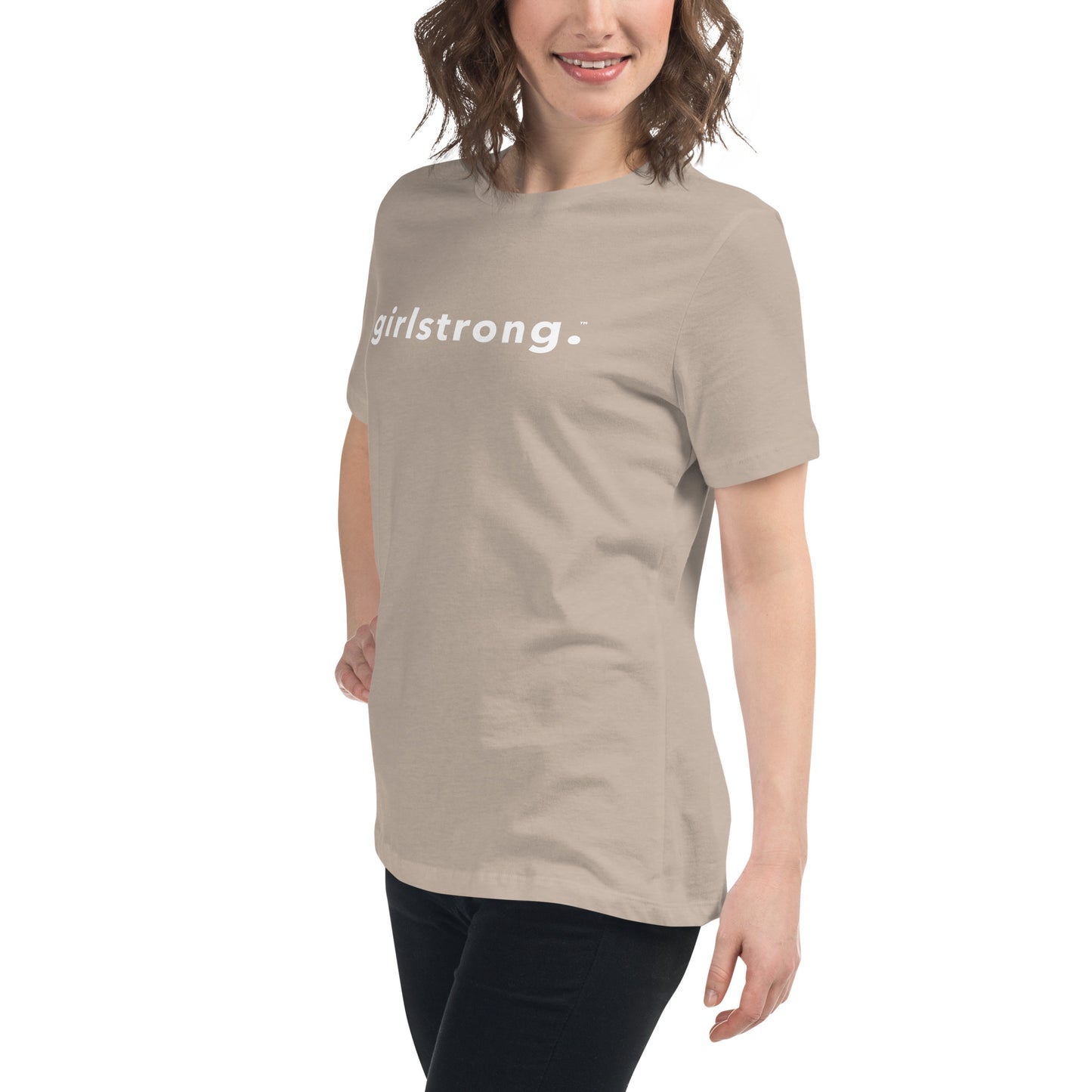 PERFECT FEMME FIT RELAXED TEE HEATHER STONE