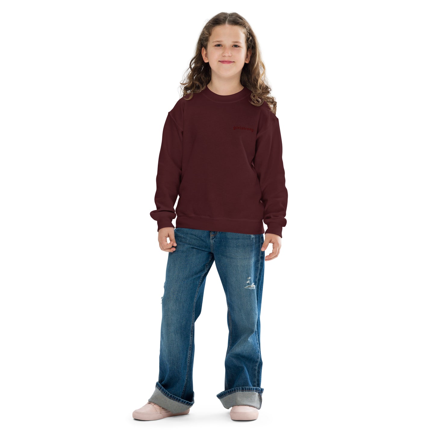 EVERYDAY GIRLSTRONG SWEATSHIRT CRIMSON
