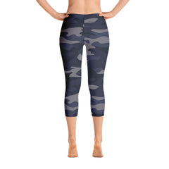 ELEVATED ESSENTIALS, THE PERFECT CAPRI NAVY CAMO