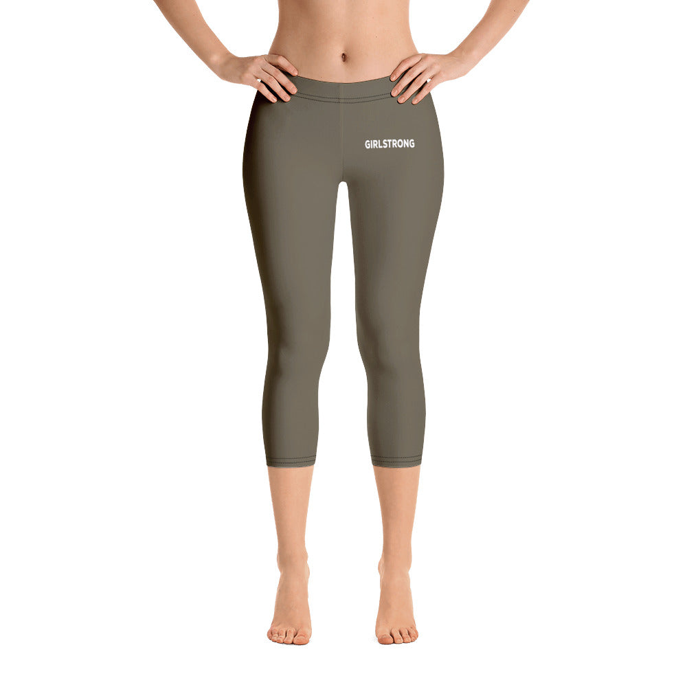 Trendy sporty capri pants for women-girlstronginc.com
