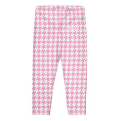 ELEVATED ESSENTIALS, THE PERFECT CAPRI PINK WHITE HOUNDSTOOTH