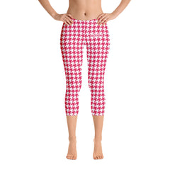 Breathable houndstooth pattern joggers-girlstronginc.com