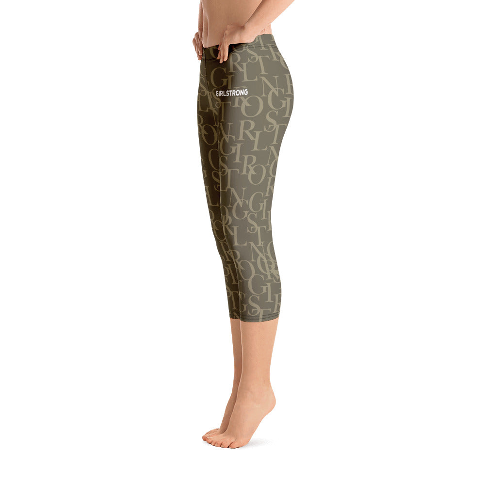 ELEVATED ESSENTIALS, THE PERFECT CAPRI ARMY GREEN GIRLSTRONG