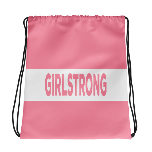 Lightweight drawstring gym sack for girls-girlstronginc.com