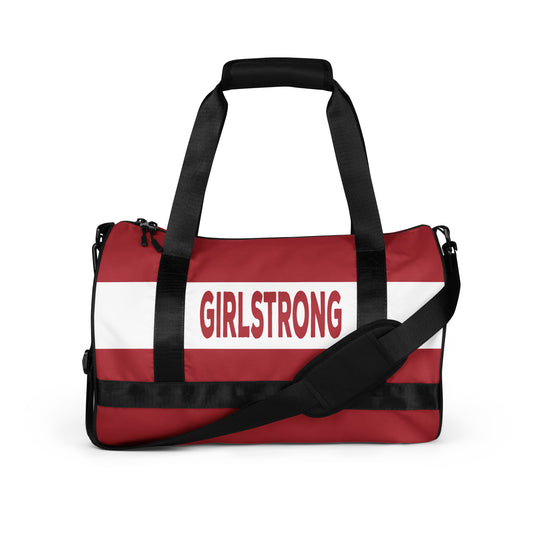 Trendy gym bag with adjustable straps-girlstronginc.com