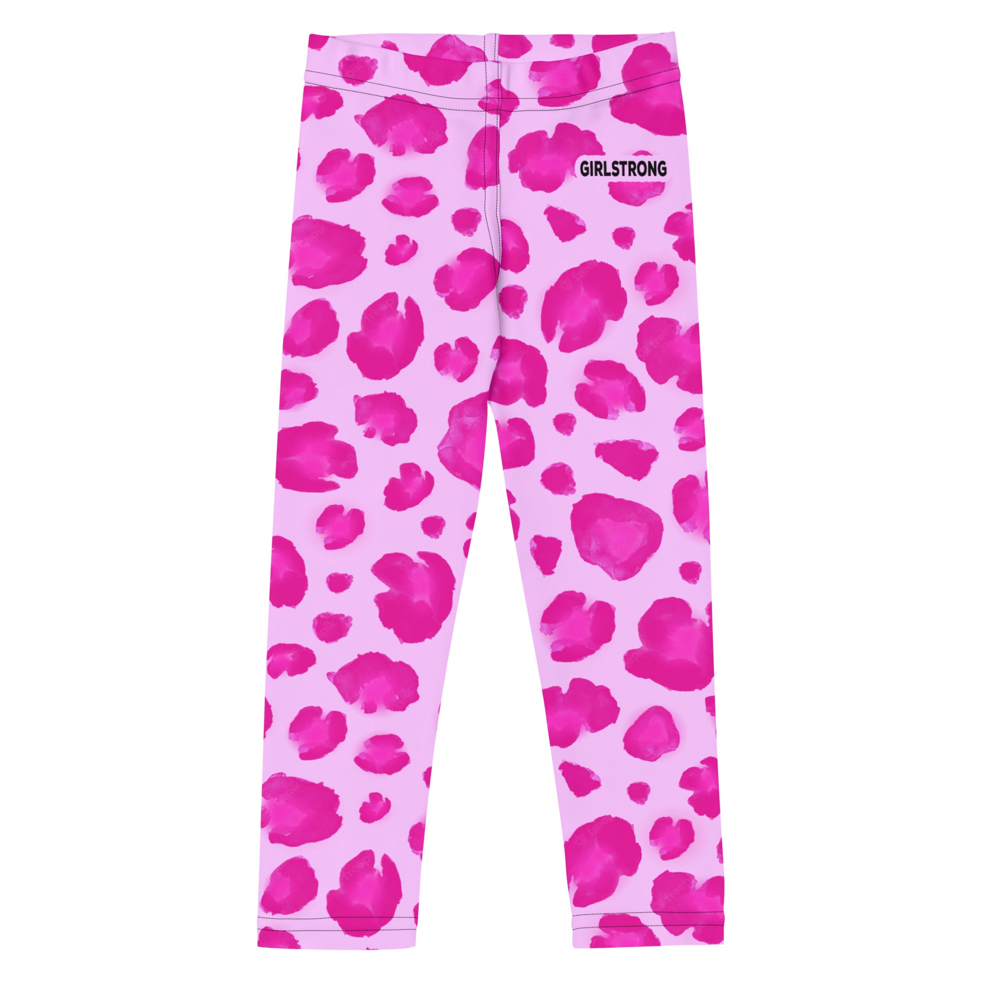 Fun kids leggings in pink leopard animal print- –  GIRLSTRONG INC