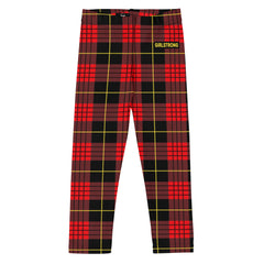 ELEVATED ESSENTIALS, THE PERFECT KID'S LEGGING VINTAGE PLAID RED AND BLACK
