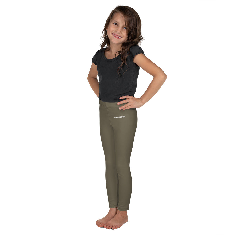 ELEVATED ESSENTIALS, THE PERFECT KID'S LEGGING ARMY GREEN