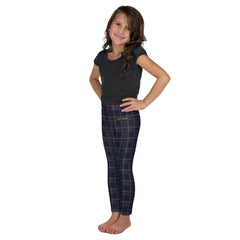 ELEVATED ESSENTIALS, THE PERFECT KID'S LEGGING VINTAGE PLAID NAVY AND BLACK