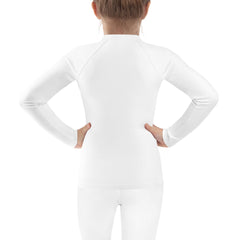 WATERSIDE UPF LONG SLEEVES KID'S WHITE RASH GUARD
