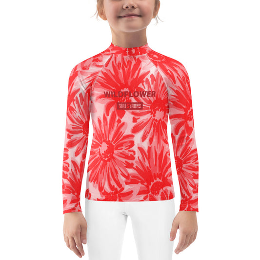 Fashionable Beach Clothing for Girls - Sun-Safe Rash Guard-girlstronginc.com