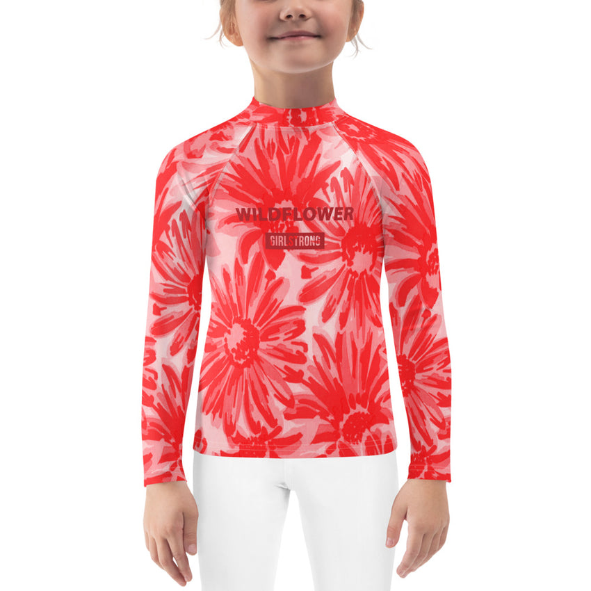 Fashionable Beach Clothing for Girls - Sun-Safe Rash Guard-girlstronginc.com