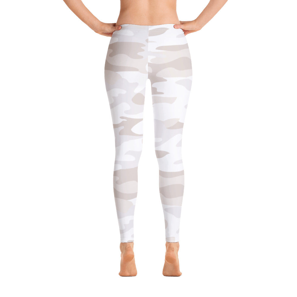 ELEVATED ESSENTIALS, SLIM AND SCULPT LEGGING WHITE CAMO