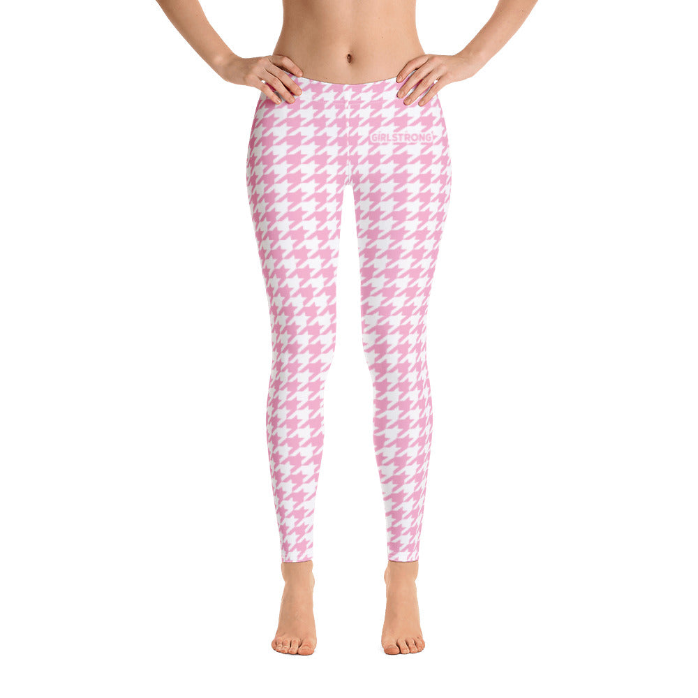 Fashionable Women's Leggings with Houndstooth Print-girlstronginc.com