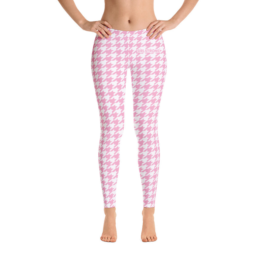 Fashionable Women's Leggings with Houndstooth Print-girlstronginc.com