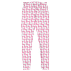 ELEVATED ESSENTIALS, THE PERFECT LEGGING PINK WHITE HOUNDSTOOTH
